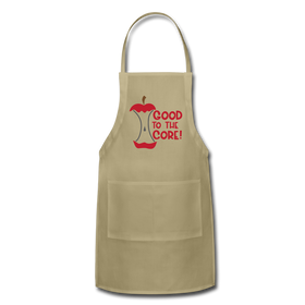 Good to the Core! Apple Food Pun Adjustable Apron