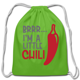 Brrr...I'm a Little Chili Food Pun Cotton Drawstring Bag