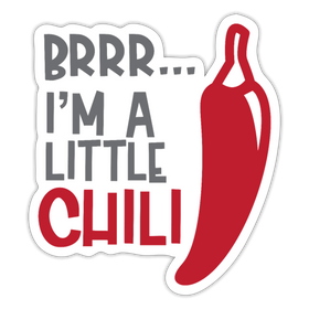 Brrr...I'm a Little Chili Food Pun Sticker