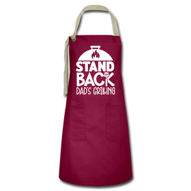 Stand Back Dad's Grilling Funny Father's Day Artisan Apron