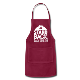 Stand Back Dad's Grilling Funny Father's Day Adjustable Apron
