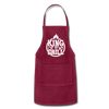 King of the Grill Father's Day BBQ Adjustable Apron - burgundy