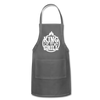 King of the Grill Father's Day BBQ Adjustable Apron - charcoal
