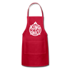 King of the Grill Father's Day BBQ Adjustable Apron - red