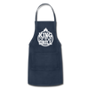 King of the Grill Father's Day BBQ Adjustable Apron - navy