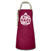 King of the Grill Father's Day BBQ Artisan Apron - burgundy/khaki