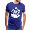 King of the Grill Father's Day BBQ Men's Premium T-Shirt - royal blue