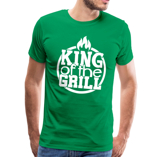 King of the Grill Father's Day BBQ Men's Premium T-Shirt - kelly green