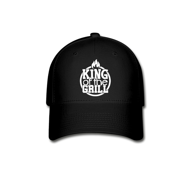 King of the Grill Father's Day BBQ Baseball Cap - black