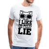 I Like Pig Butts and I Cannot Lie Funny BBQ Men's Premium T-Shirt - white
