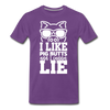 I Like Pig Butts and I Cannot Lie Funny BBQ Men's Premium T-Shirt - purple