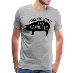 I Like Pig Butts and I Cannot Lie Funny BBQ Men's Premium T-Shirt