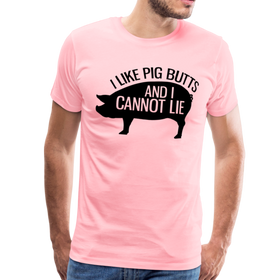 I Like Pig Butts and I Cannot Lie Funny BBQ Men's Premium T-Shirt