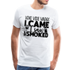 Veni Vidi Vapos I Came I Saw I Smoked: BBQ Smoker Men's Premium T-Shirt - white