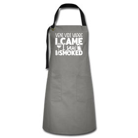 Veni Vidi Vapos I Came I Saw I Smoked: BBQ Smoker Artisan Apron