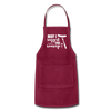 May I Suggest The Sausage Funny BBQ Adjustable Apron - burgundy