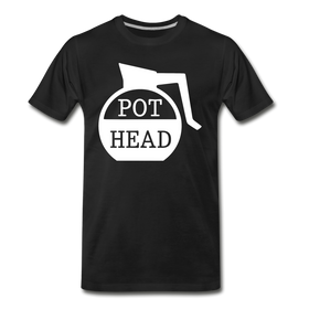 Pot Head Funny Coffee Men's Premium T-Shirt