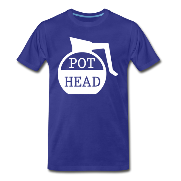 Pot Head Funny Coffee Men's Premium T-Shirt - royal blue