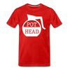 Pot Head Funny Coffee Men's Premium T-Shirt - red