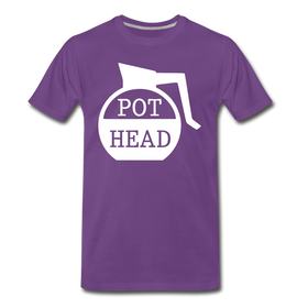 Pot Head Funny Coffee Men's Premium T-Shirt