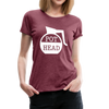 Pot Head Funny Coffee Women’s Premium T-Shirt - heather burgundy