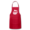 Pot Head Funny Coffee Adjustable Apron - red