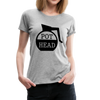 Pot Head Funny Coffee Women’s Premium T-Shirt - heather gray