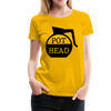 Pot Head Funny Coffee Women’s Premium T-Shirt - sun yellow