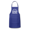 I Have the Right to Remain Silent But I Seem to Lack the Ability Adjustable Apron - royal blue