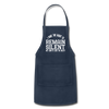 I Have the Right to Remain Silent But I Seem to Lack the Ability Adjustable Apron - navy