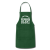 I Have the Right to Remain Silent But I Seem to Lack the Ability Adjustable Apron - forest green