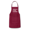 Funny Obsessive Coffee Disorder Adjustable Apron - burgundy