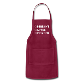 Funny Obsessive Coffee Disorder Adjustable Apron
