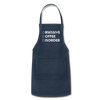 Funny Obsessive Coffee Disorder Adjustable Apron - navy
