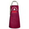 If You Can't Stand the Heat Stay in the Kitchen Artisan Apron - burgundy/khaki