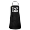 Hot Diggity Dog Funny Grilling Artisan Apron - black/white