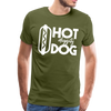 Hot Diggity Dog Funny Grilling Men's Premium T-Shirt - olive green