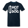 Hot Diggity Dog Funny Grilling Men's Premium T-Shirt - deep navy