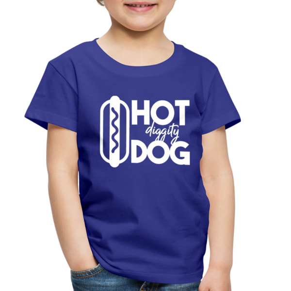 Hot Diggity Dog Funny Grilling Toddler Premium T-Shirt - royal blue