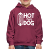 Hot Diggity Dog Funny Grilling Kids‘ Premium Hoodie - burgundy