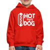Hot Diggity Dog Funny Grilling Kids‘ Premium Hoodie - red