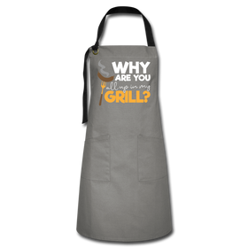 Why are you all up in my Grill? Funny BBQ Artisan Apron