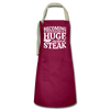 Becoming A Vegetarian Is A Huge Missed Steak Artisan Apron - burgundy/khaki