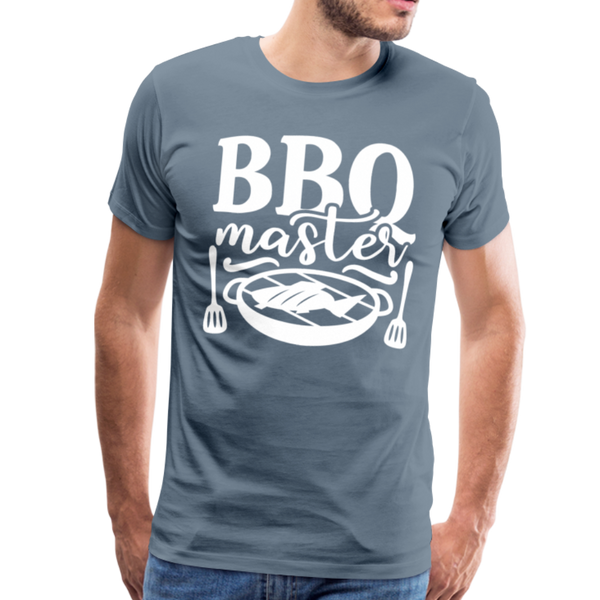 BBQ Master's Grilling Men's Premium T-Shirt - steel blue