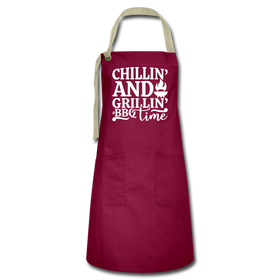 Chillin' and Grillin' BBQ Time Grilling Artisan Apron