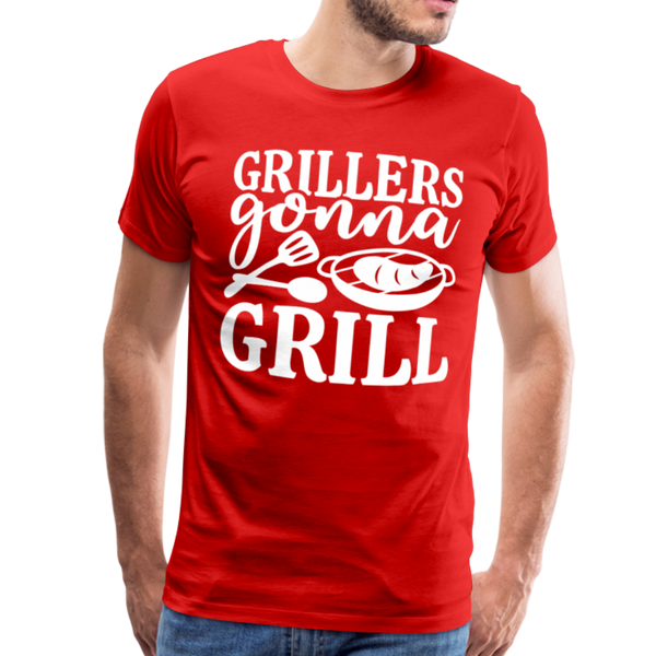 Grillers Gonna Grill BBQ Men's Premium T-Shirt - red