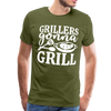 Grillers Gonna Grill BBQ Men's Premium T-Shirt - olive green