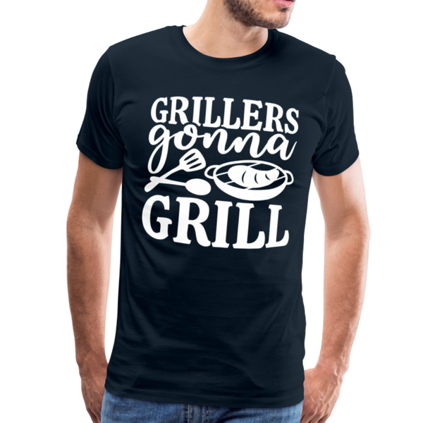 Grillers Gonna Grill BBQ Men's Premium T-Shirt - deep navy