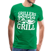 Grillers Gonna Grill BBQ Men's Premium T-Shirt - kelly green