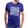 Chillin' and Grillin' BBQ Time Grilling Men's Premium T-Shirt - royal blue